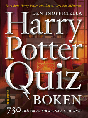 cover image of Den inofficiella Harry Potter-quizboken